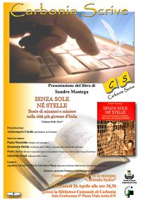Locandina - Carbonia Scrive: Senza sole né stelle