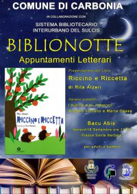 Carbonia: Biblionotte - Riccino e Riccetta