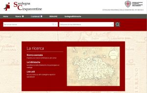 Home Page  del portale SardegnaCinquecentine