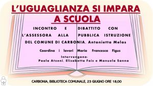 L’UGUAGLIANZA SI IMPARA A SCUOLA