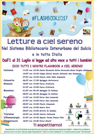 Tanti flashbook nel Sistema Bibliotecario del Sulcis
