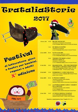 TrataliaStorie Festival di Letteratura, gioco e teatro per bambini, ragazzi e adulti