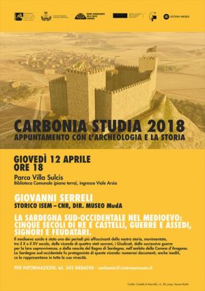 Carbonia Studia 2018: Appuntamento con l'archeologia e  la storia della Sardegna